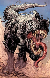 Venomozaur Rex - jego żywicielem stał się Tyranozaur żyjący na Savage Land, marvelowskiej krainie ukrytej pod lodami Antarktydy, gdzie życie wygląda jak przed milionami lat