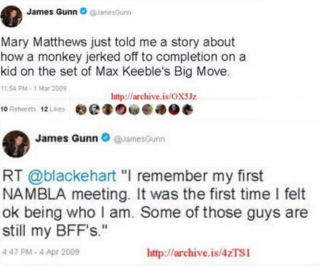 James Gunn na Twitterze - wpisy