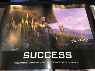 Avengers: Wojna bez granic - Thanos na plakacie motywacyjnym