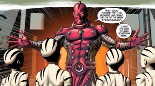 High Evolutionary - w komiksach zarówno przeciwnik, jak i przyjaciel Avengers; jego historia wiąże się z Misterem Sinisterem; dzięki swojej zbroi jest praktycznie nieśmiertelny, posiada takcze zdolności psioniczne i telepatyczne