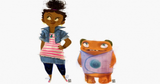 8. Znowu inne spojrzenie na Oh i jego przyjaciółkę z filmu Dom.