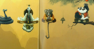 17. Mniej przyjaźnie mogli się prezentować także bohaterowie filmu Kung fu Panda.