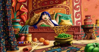 9. Droga do El Dorado i szkic postaci Chel. W tym przypadku akurat nikt nie powinien żałować, że finalnie bohaterka wyglądała inaczej.