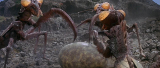 Kamacuras ("Syn Godzilli", 1967) - gigantyczna modliszka bez specjalnych mocy; także rzuca skałą w Godzillę, a ta trafia ostatecznie w twarz jego syna; Kamacuras zginął, gdy przewróciła się na niego wieża elektryczna