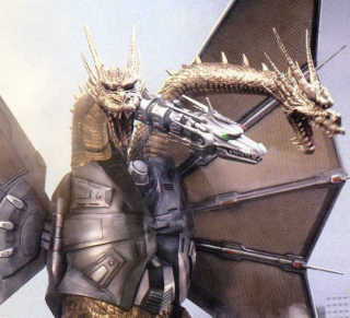 Mecha-Król Ghidorah ("Godzilla kontra Król Ghidorah", 1991) - zmechanizowana wersja ikonicznego przeciwnika Godzilli
