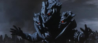 Potwór X aka Kaiser Ghidorah ("Godzilla: Ostatnia wojna") - pokryta czaszkami wersja Króla Ghidory, korzystająca w przeciwieństwie do pierwowzoru z czterech a nie dwóch nóg