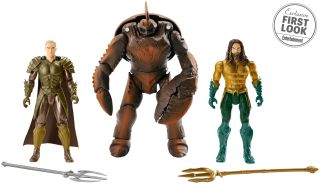 Aquaman - król Orm w stroju bojowym, Brine King i Aquaman