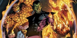 Super-Skrull (w przeciwieństwie do Skrulli, których zobaczymy w MCU, do tej postaci Marvel nie miał praw) - przedstawiciel kosmicznej rasy Skrulli, który wszedł w posiadanie wszystkich mocy Fantastycznej Czwórki jednocześnie; może być więc niewidzialny, tworzy pole siłowe, posiada nadludzką siłę, rozciąga swoje ciało i miota promieniami