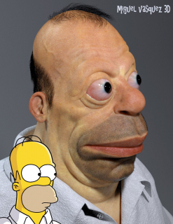 Homer Simpson - model 3D