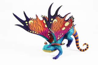 Rzeźby przedstawiające stworzenia z gry World of Warcraft