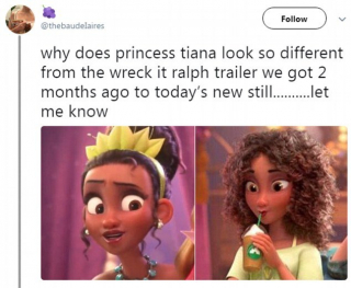 Ralph Demolka 2 - kontrowersje wokół włosów Tiany