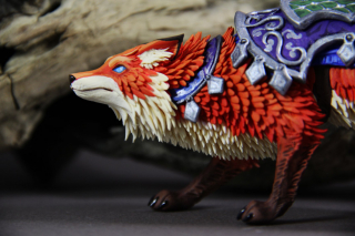 Rzeźby przedstawiające stworzenia z gry World of Warcraft