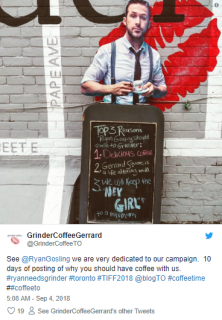 Grinder Coffee Ryan Gosling