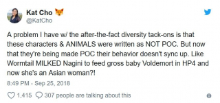 Fantastyczne zwierzęta 2 - kontrowersje wokół Nagini