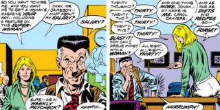 Gdy kariera Carol w NASA dobiegła końca, przez pewien czas pracowała ona jako redaktorka "Woman Magazine", jednego z dodatków do znanego z komiksów o Spider-Manie "Daily Bugle"; ostatecznie odeszła z pracy, gdy redaktor naczelny, J. Jonah James, kazał jej pisać o diecie i przepisach kulinarnych