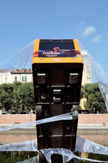 Promocja gry Marvel's Spider-Man w Mediolanie