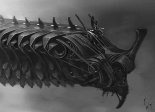 Statki Chitauri - grafiki koncepcyjne