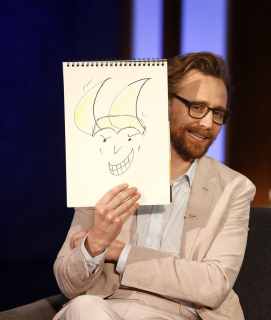 Tom Hiddleston narysował Lokiego