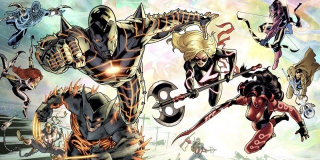 Jedna z grafik przedstawia nową broń - przypomina ona tę, której w komiksowej serii "Fear Itself" używała Kapitan Marvel