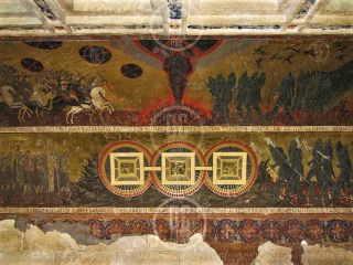 Murale ze świątyni Amazonek