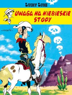 Lucky Luke. Uwaga! Niebieskie Stopy!, tom 10 – okładka