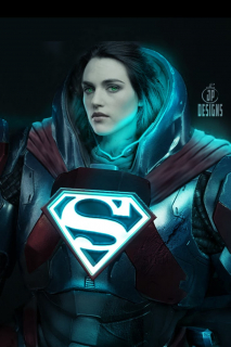 Lena Luthor w wojennej zbroi