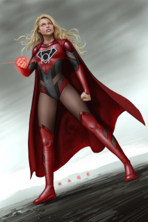 Supergirl jako członkini Czerwonych Latarni