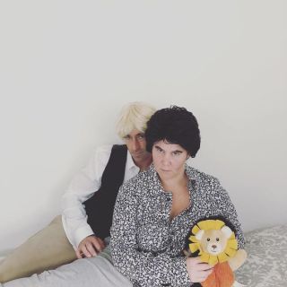 Amy Schumer i jej partner jako Siegfried i Roy