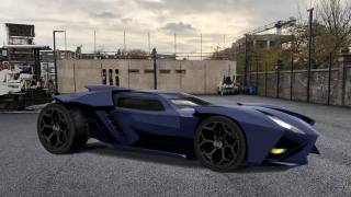 Titans - szkic koncepcyjny Batmobila