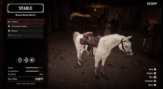 RDR2 – biały arab stajnia