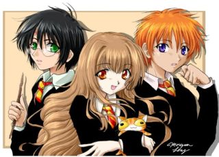 Harry Potter - bohaterowie jako postacie z anime