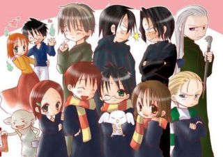 Harry Potter - bohaterowie jako postacie z anime