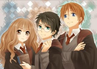 Harry Potter - bohaterowie jako postacie z anime