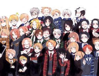 Harry Potter - bohaterowie jako postacie z anime