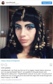 Weronika Rosati jako Elizabeth Taylor - Brigitte Bardot Cudowna