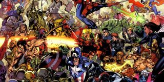 Tajna Inwazja - Ziemia została tu opanowana przez zmiennokształtnych Skrulli - ci przed planowaną inwazją zdołali przeniknąć w szeregi zarówno S.H.I.E.L.D., jak i Avengers