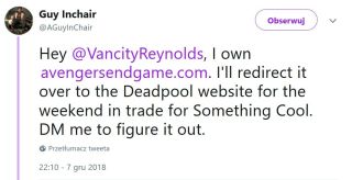 Avengers: Endgame - żart internauty