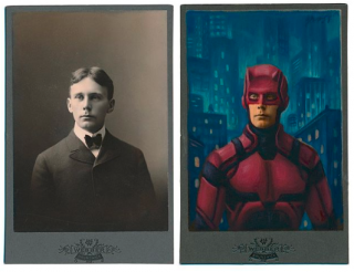 Stara fotografia i bohaterowie popkultury