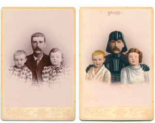 Stara fotografia i bohaterowie popkultury