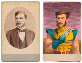 Stara fotografia i bohaterowie popkultury