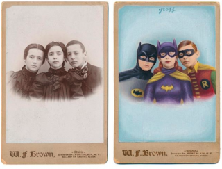 Stara fotografia i bohaterowie popkultury