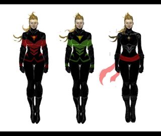 Kapitan Marvel - szkice koncepcyjne