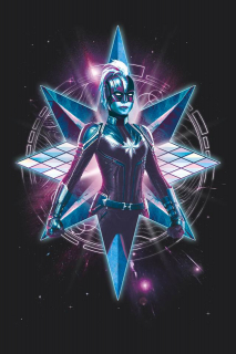 Kapitan Marvel - szkic koncepcyjny