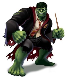 Hulk jako Harry Potter