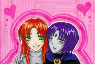 Starfire i Raven