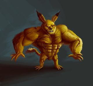 Hulk jako Pikachu