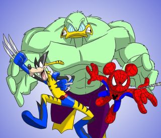 Hulk jako Kaczor Donald