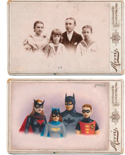 Stara fotografia i bohaterowie popkultury