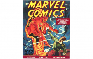 10. Marvel Comics #1 (1939 - pierwszy zeszyt wydany pod szyldem Marvel i wprowadzenie Ludzkiej Pochodni oraz Namora): 350 000 dolarów