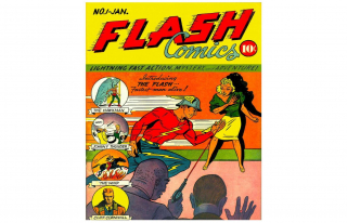 7. Flash Comics #1 (1940 - wprowadzenie Jaya Garricka, Flasha Złotej Ery Komiksów, i Hawkmana): 450 000 dolarów